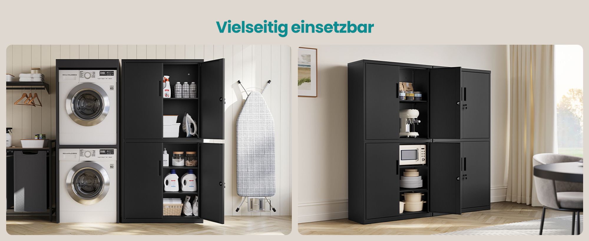 SONGMICS Aktenschrank, Mehrzweckschrank, Büroschrank, 40 x 80 x 180 cm, verstellbare Ablagen