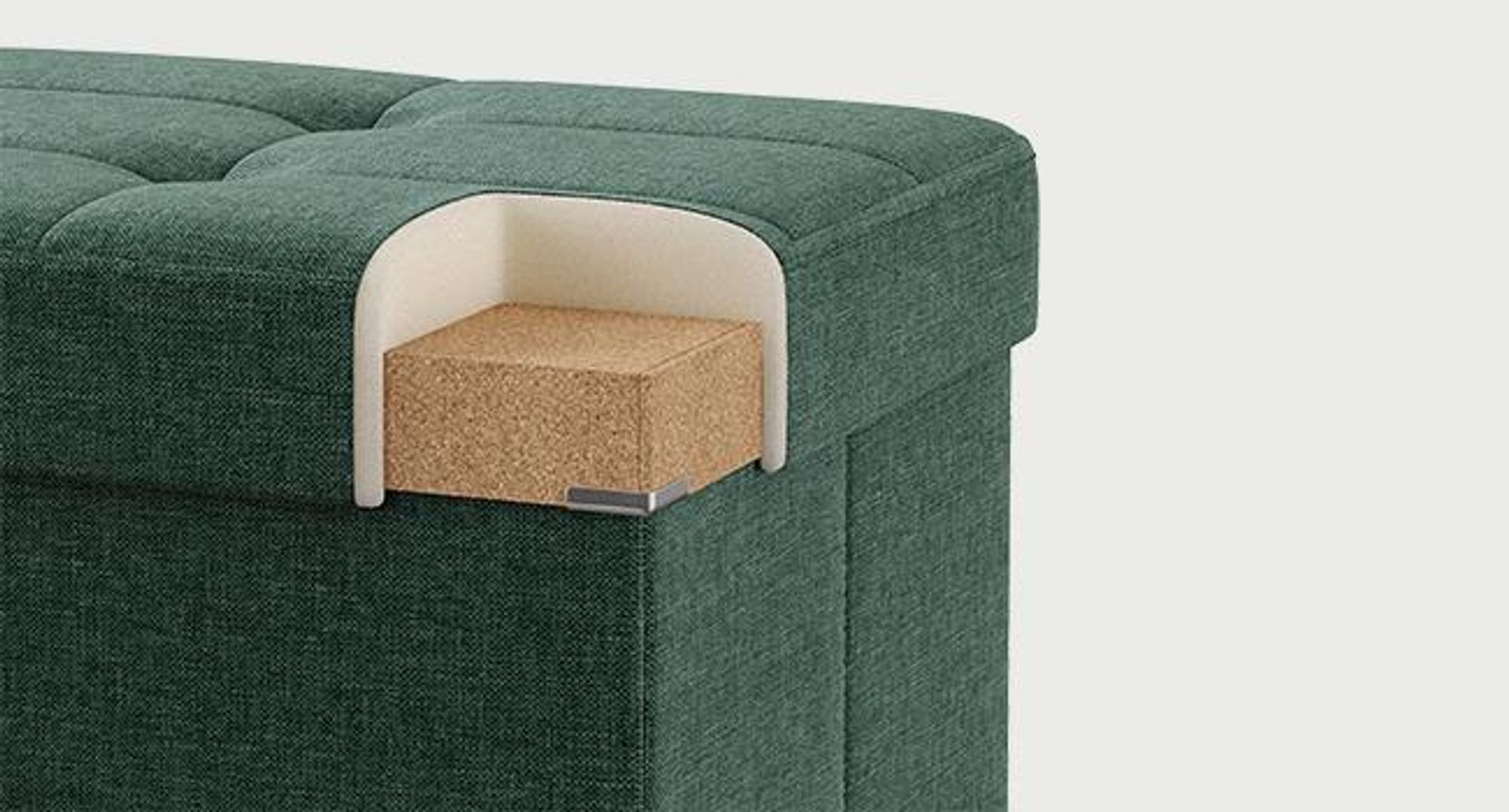 SONGMICS Sitzhocker mit Stauraum, klappbare Sitzbank, 38 x 76 x 38 cm Fußbank, Aufbewahrungsbox, bis 300 kg belastbar, für Wohnzimmer Schlafzimmer