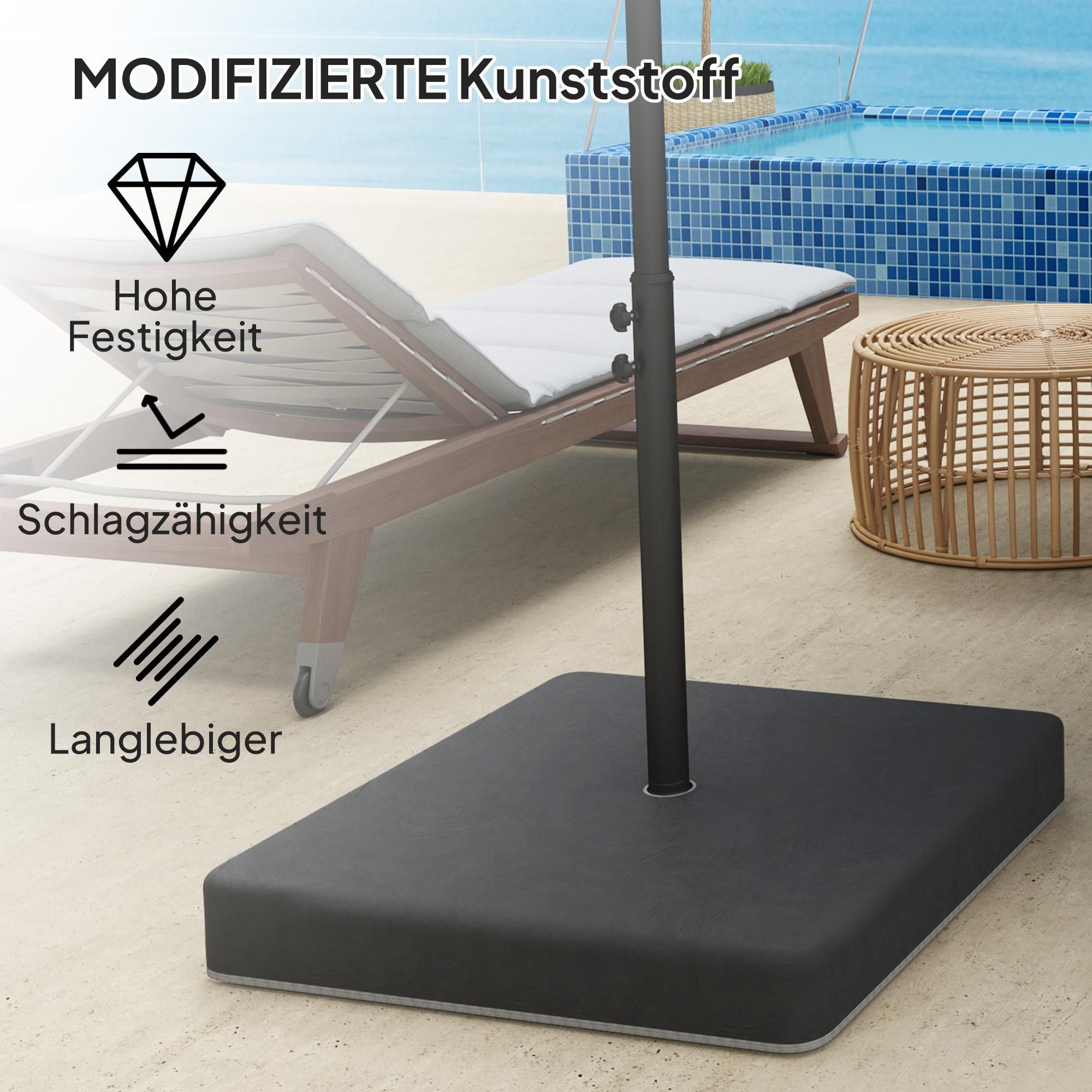Sand Kreuzfuß quadratisch
