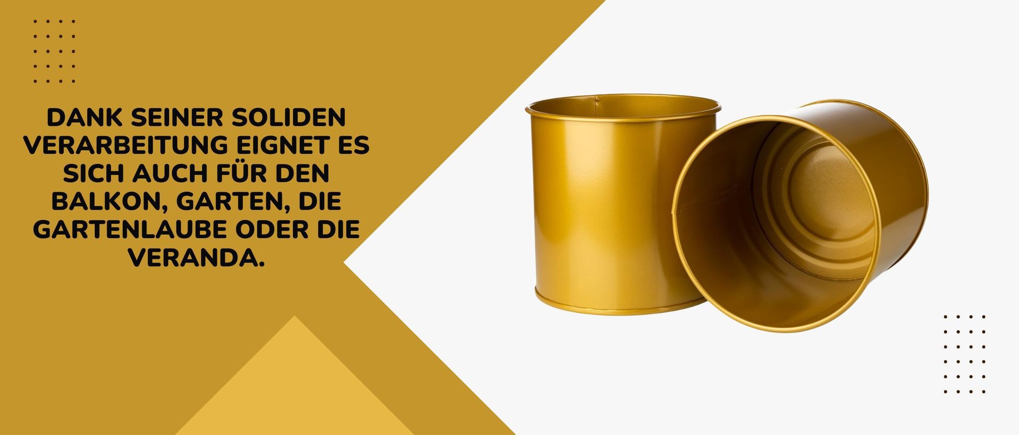 Howhomely, Pflanzenständer, Blumenständer, Pflanzkübel, Metall, Gold