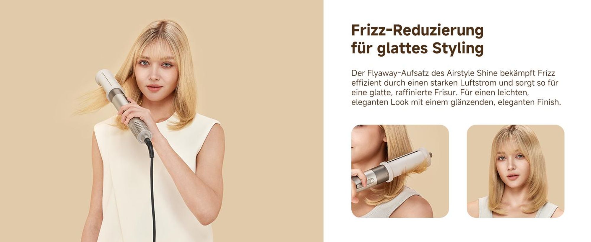 Dreame 6978515253898, Multistyler, Airflow, Tasten, Gold, 1200 W, AC