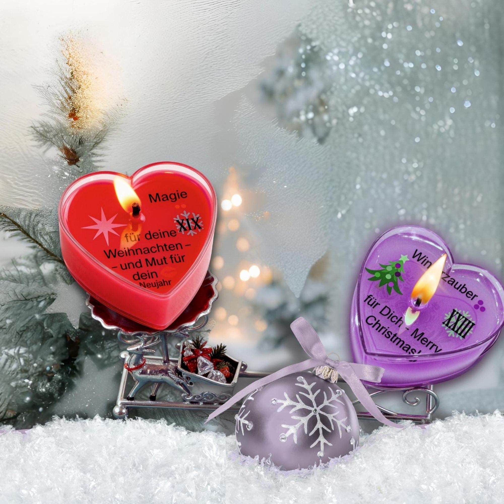 Adventskalender Duftkerzen mit 24 Düften & Botschaften - Geschenk für Frauen - Duftkerzenset aus Sojawachs – inspiriert von Heide & Wald, handgegossen