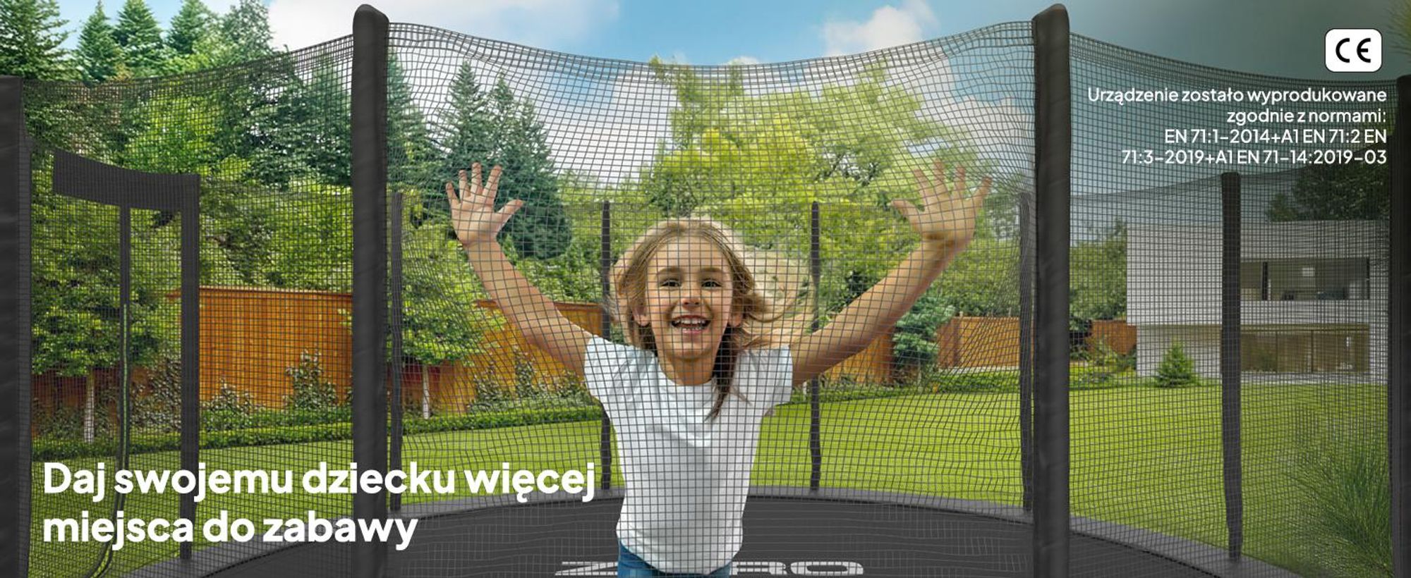 Trampolina ZIPRO Jump Pro Out | 12FT Ø 374 cm | Trampolina ogrodowa Trampolina dla dzieci Kompletny zestaw z siatką zewnętrzną, drabinką i pokrowcem, do użytku na zewnątrz, zielona
