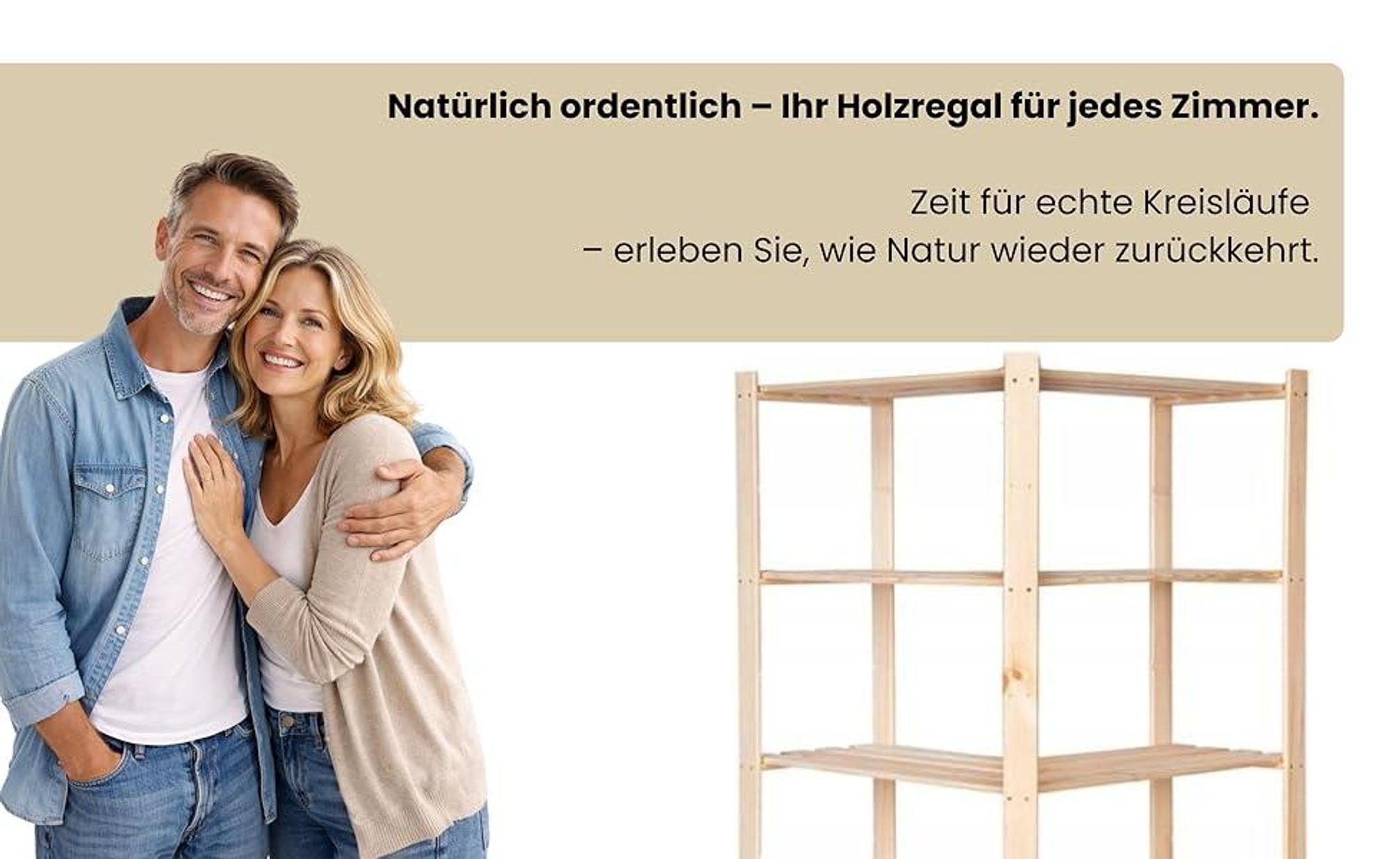 STOLMAK Holzregal Eckregal 83x170x38 cm Kiefernholz Standregal mit 5 Ablagen Natur Lagerregal Kellerregal Badregal für Wohnzimmer Garage