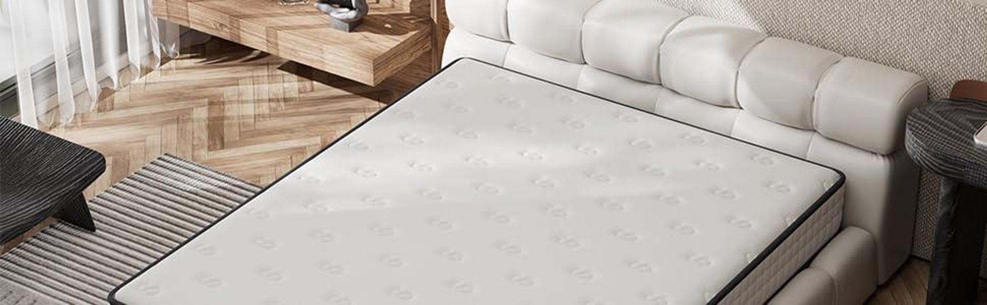 DEWINNER Matelas160*200 cm, Matelas en Mousse à Mémoire de Forme Haute Densité,Fermeté Moyenne,Épaisseur 25cm,Hypoallergénique,Sommeil Isolé,7 Zones