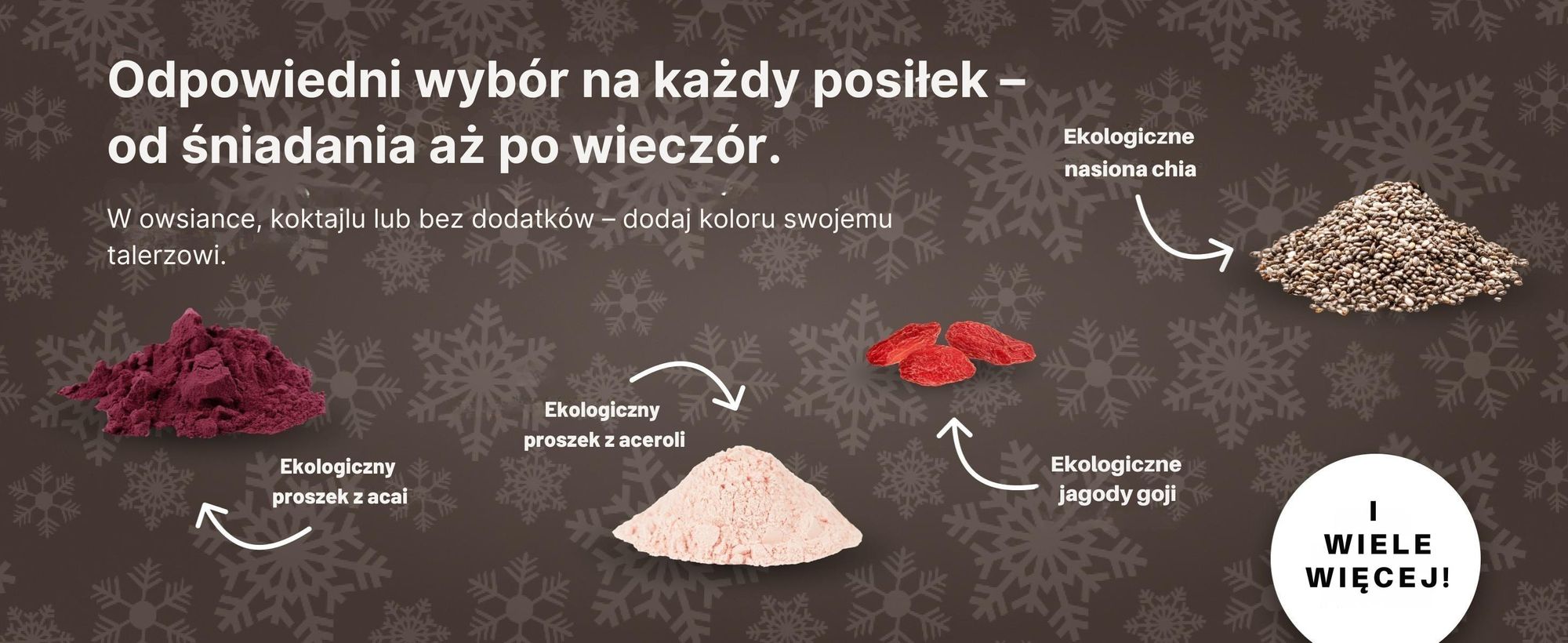 BOXILAND® superfood kalendarz adwentowy 2026, bio, 24 rodzaje, acai chia
