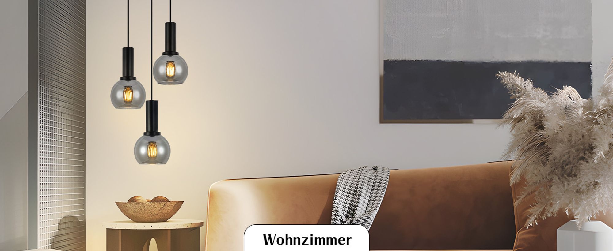 ZMH Pendelleuchte Esstisch Hängelampe Glas 3 Flammig Hängeleuchte Vintage Esszimmerlampe E27 Retro Hängend Esszimmerlampe Höhenverstellbar Pendellampe für Schlafzimmer Bar (ohne Leuchtmittel)