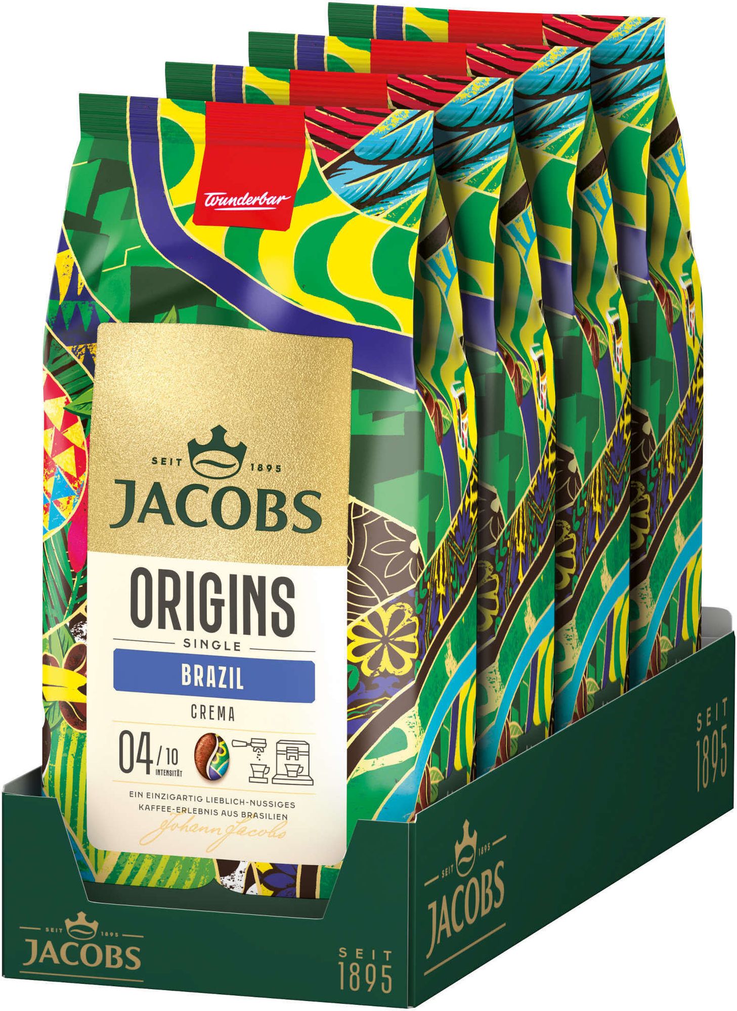 Lieblich-<b>nussiger</b> Kaffee aus Brasilien - 4x 1 kg!