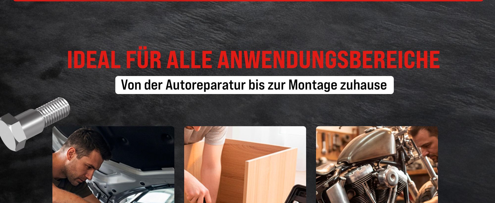 MONZANA® Steckschlüsselsatz 94 tlg. CV-Stahl 1/4" + 1/2" Transportkoffer Nusskasten Knarrenkasten Ratschenkasten