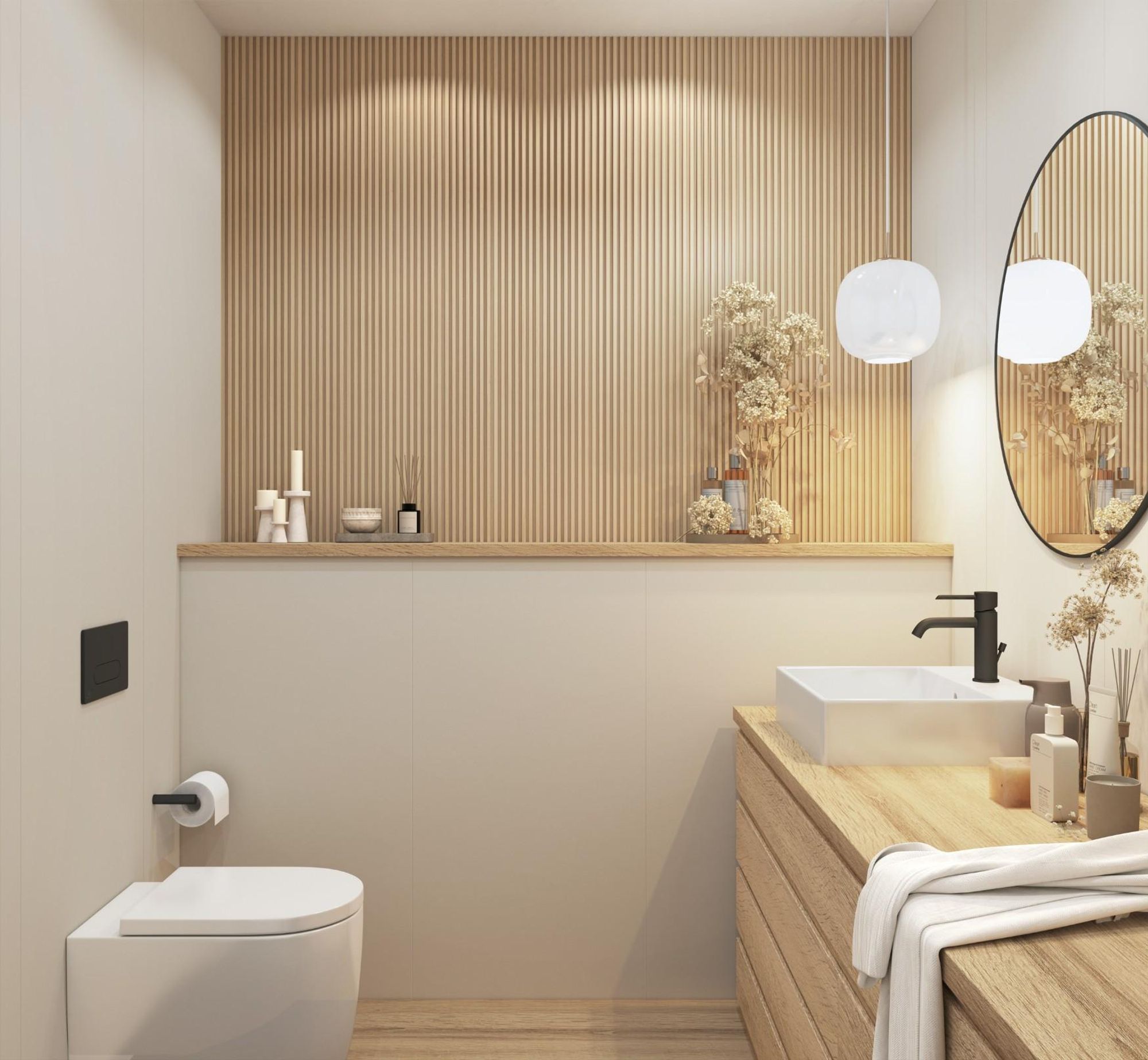 MPC XL Wandpaneel VILO Satin Creme 265x60x0,8 cm