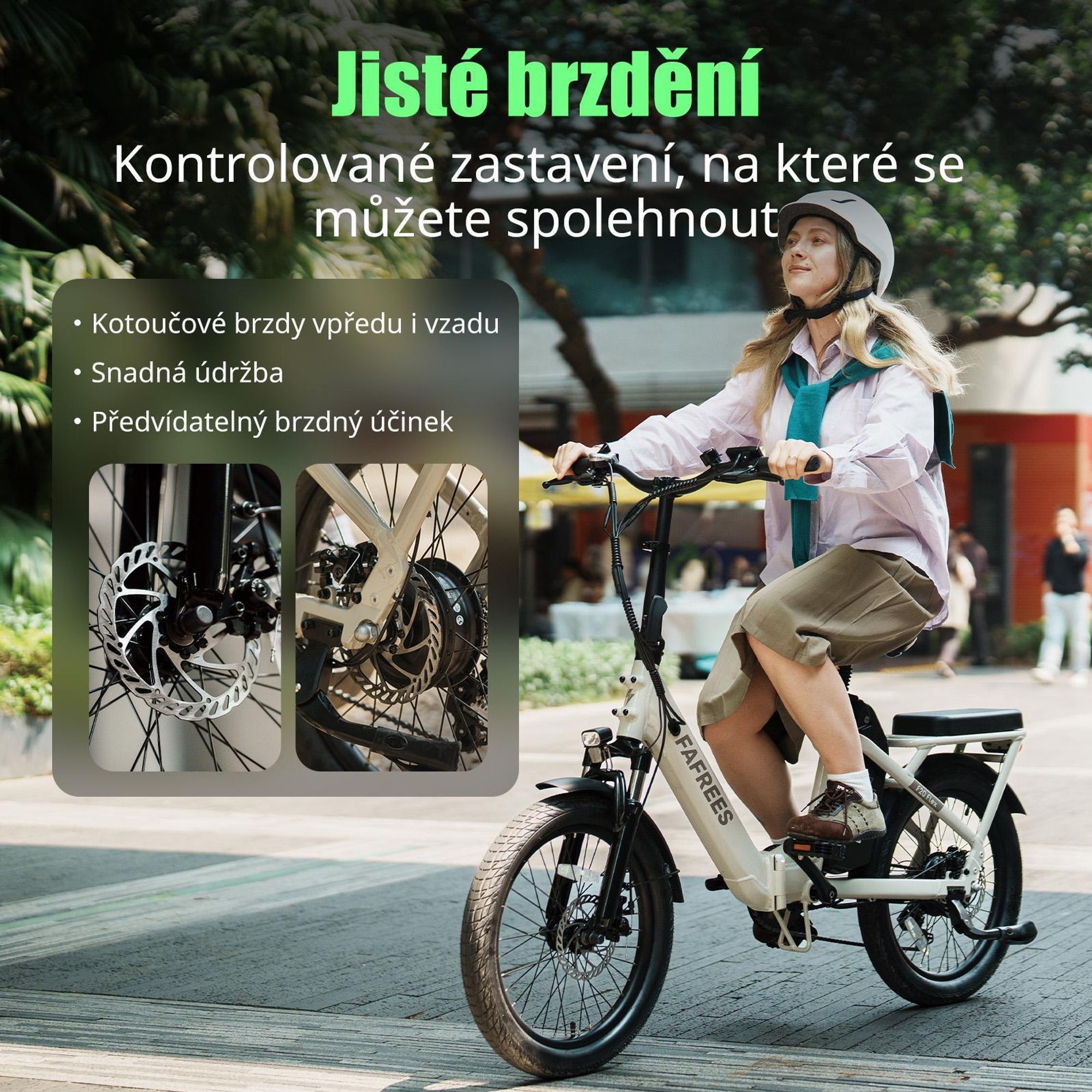FAFREES F20 Flex E-bike skládací - motor 250W baterie 36V25Ah 95KM - Zelená Fialová
