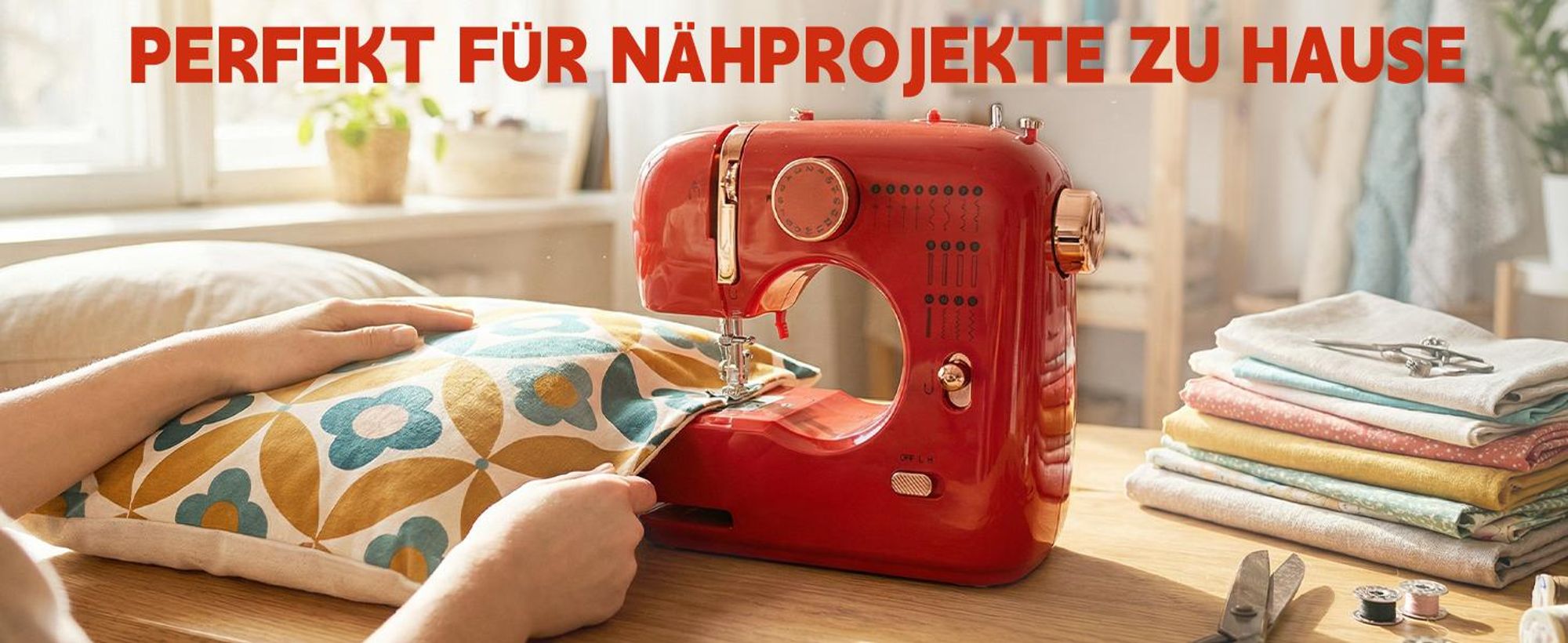 Einfache Nähmaschine für Anfänger mit 16 Stichen, Twin-Nadel, Rückwärtsnähen, automatischem Spulen, Fußpedale, Tragbare Elektrische Nähmaschinen