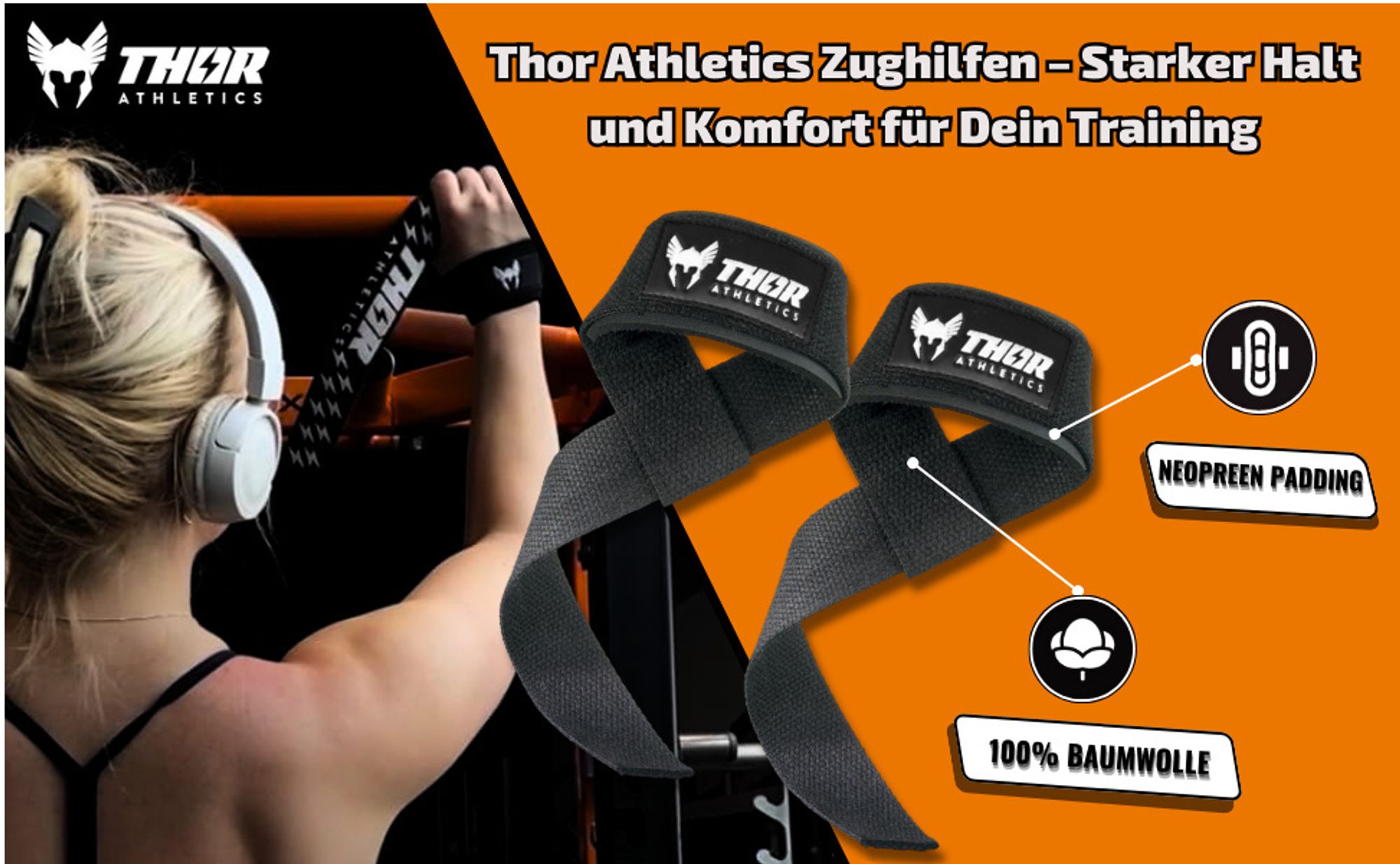 Thor Athletics Zughufilfen für Krafttraining
