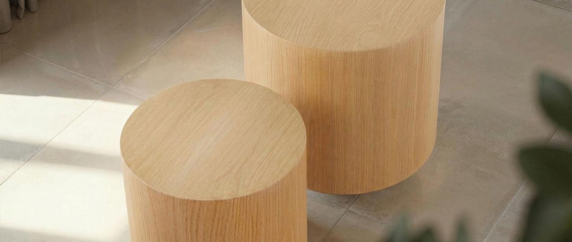 tectake® 2er Set Couchtische Danny bodenschonende Filzgleiter