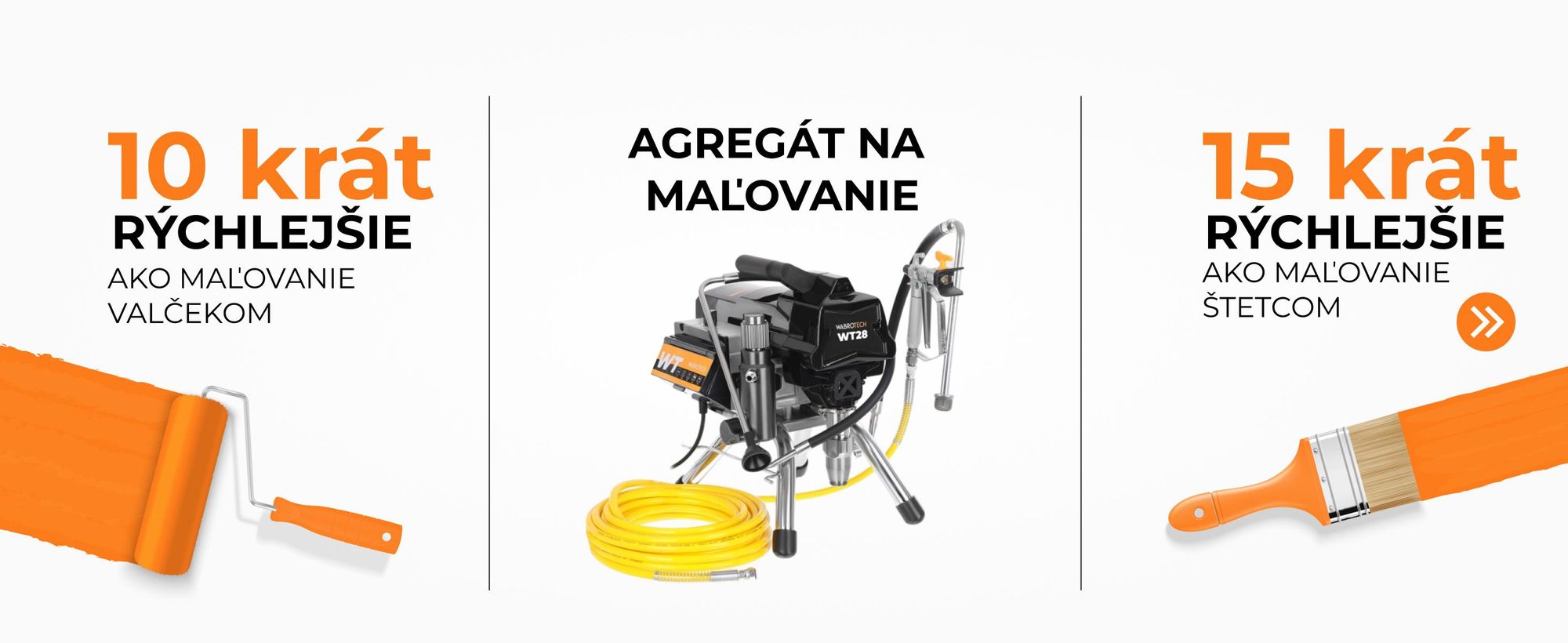 Lakovacia jednotka 2,8 l Striekacia pištoľ 2200W WT28 WABROTECH