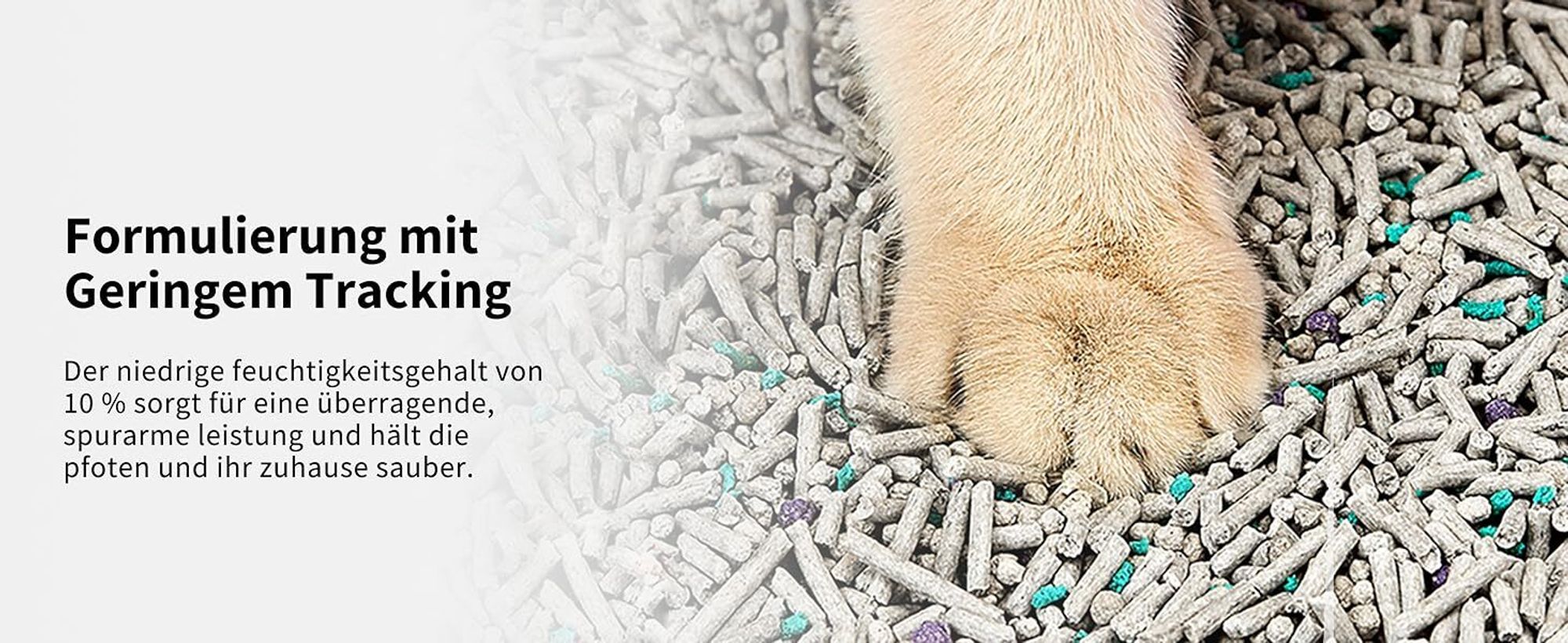 PETKIT 5 in 1 Gemischtes Katzenstreu 4 Beutel, 3,6 kg/Beute, Spülbar, Geruchsfrei, Aktivkohle, Extrem Saugfähig und Schnell Trocknend Tofu-Katzenstreu