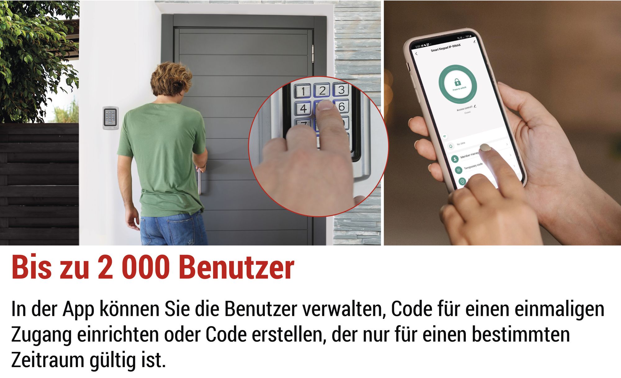EMOS GoSMART kódová klávesnice IP-006AX