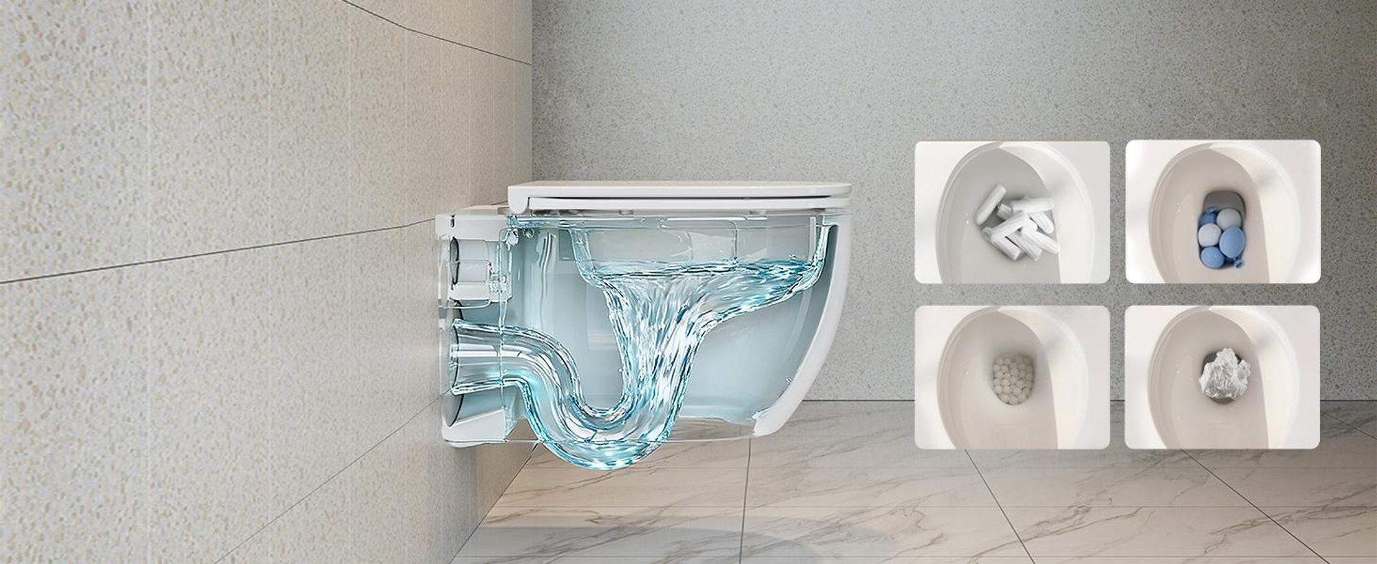Hänge WC Keramik