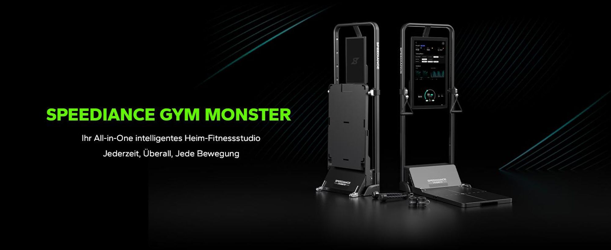 Speediance Smart Home Gym System, Gym Monster Multifunktionale Smith Maschine Home Gym Power Cage, Tragbare Kabelmaschine für Home Workout