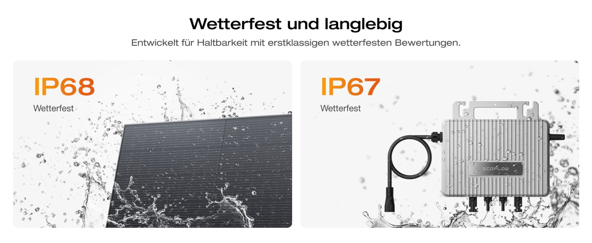 ECOFLOW STREAM Balkonkraftwerk Basic Kit 0% VAT, 800 W Mikro-Wechselrichter, 2 × 400 W PV Solarpanels