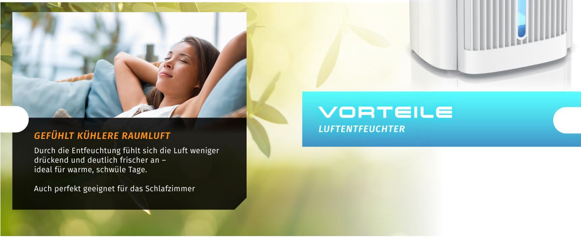 Brandson Luftentfeuchter elektrisch, Raumentfeuchter, klein & leise, Wassertank 2000 ml, für 20 m³ Räume, Entfeuchtung 0,6 l/Tag, Tank 0,6 l, Entfeuchter Peltier Dehumidifier für Wohnung, Badezimmer, Schlafzimmer