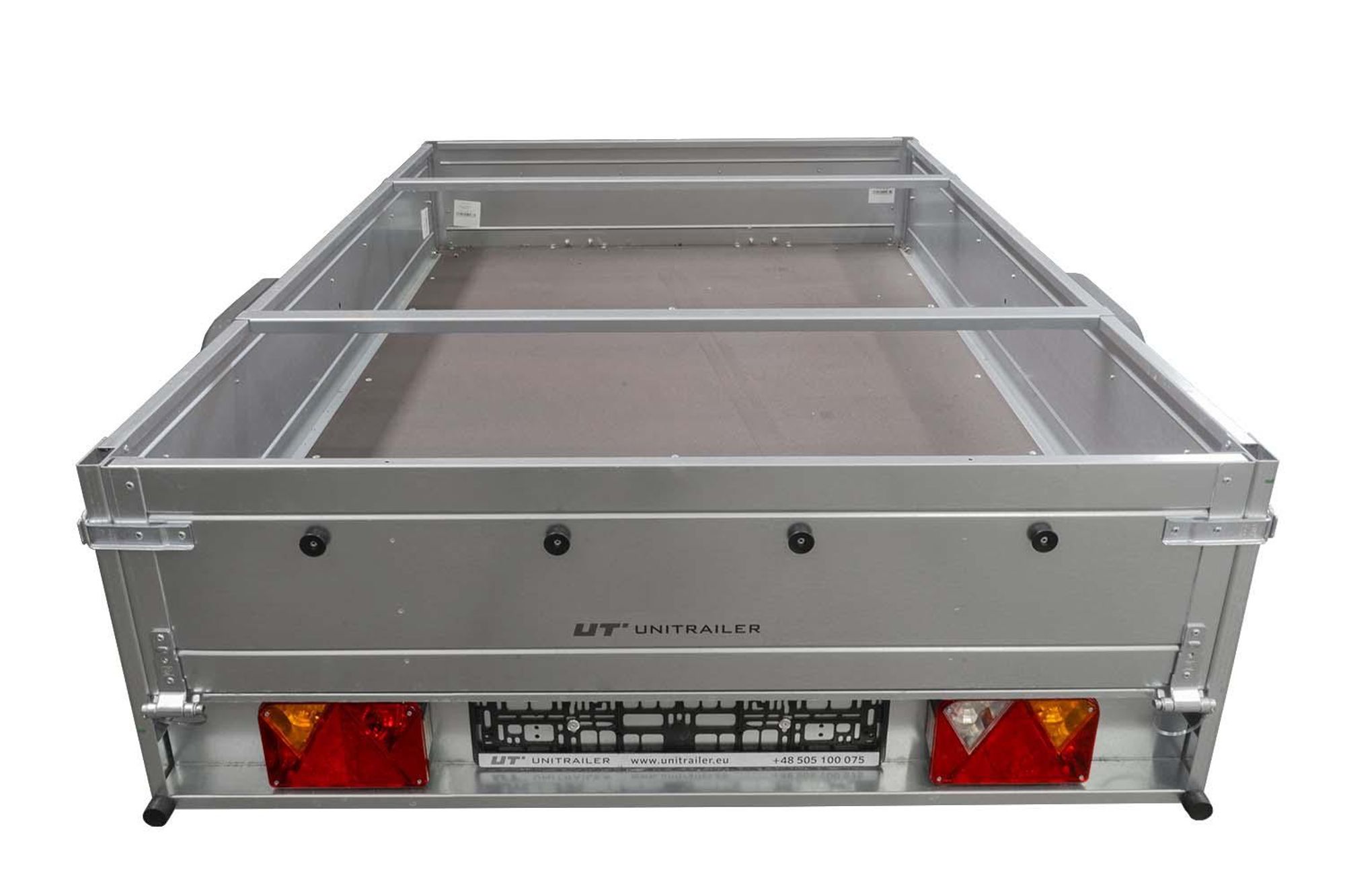 Anhänger für Pkws Garden Trailer 201 KIPP 200x125 cm 750 kg [mit Flachplane, Stützrad und Flachplaneträger]