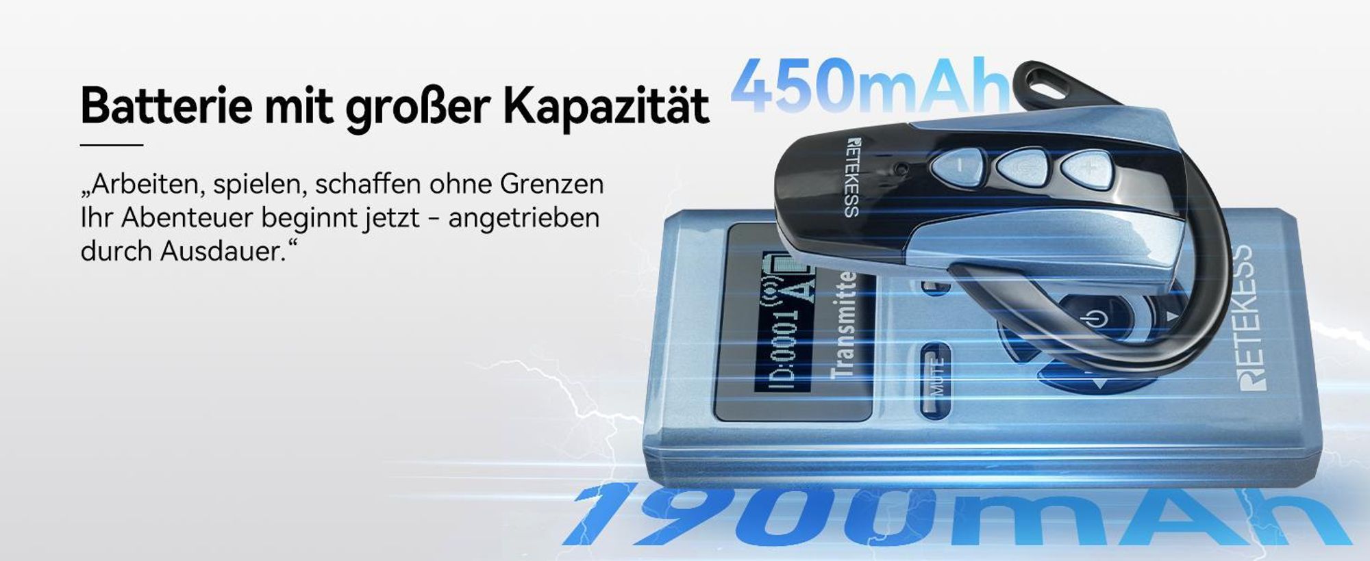 Retekess TT106S Tour Guide System, Audio System, Lange Lebensdauer, 200 m, One-Touch-Steuerung, Großtasten-Design, für Konferenzen, Reisen