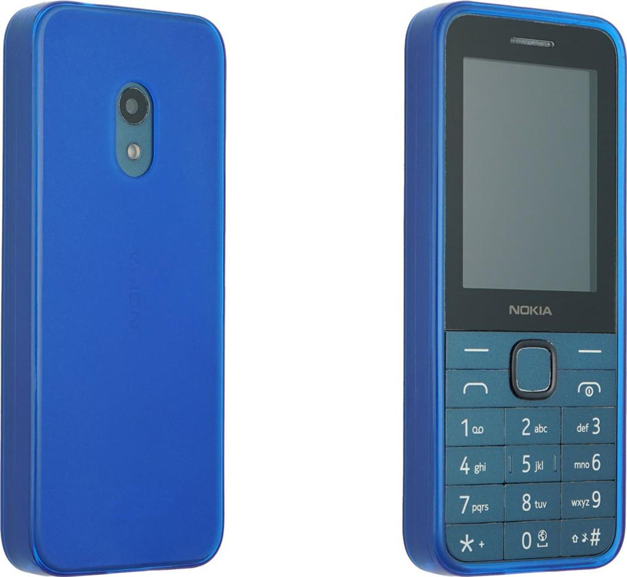 caseroxx Schutz-Hülle TPU-Hülle kompatibel mit Nokia 225 4G (2024), Gummi Handy Tasche blau Bild 1