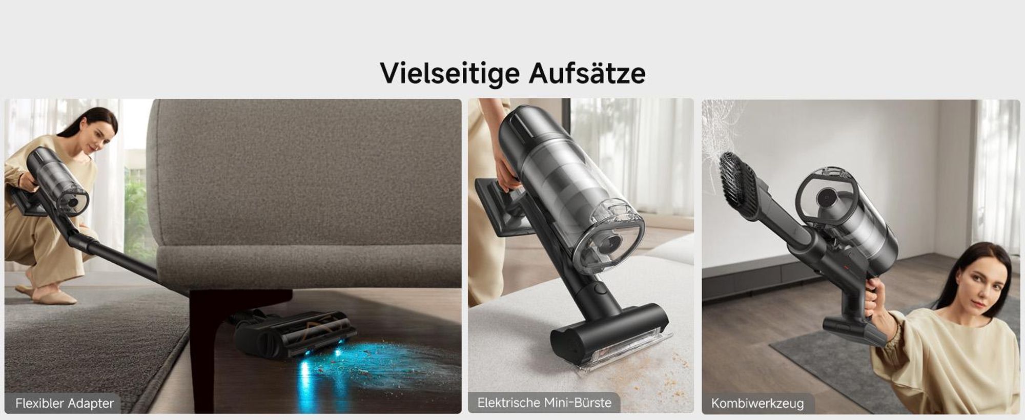 Dreame Z10 Akku-Stabstaubsauger,210AW,90min,H14-HEPA,99,99% Reinigungsrate,Staubsicht-Tech,Auto-Erkennung&Saugkraft-Anpassung,0-Tangle Handstaubsauger