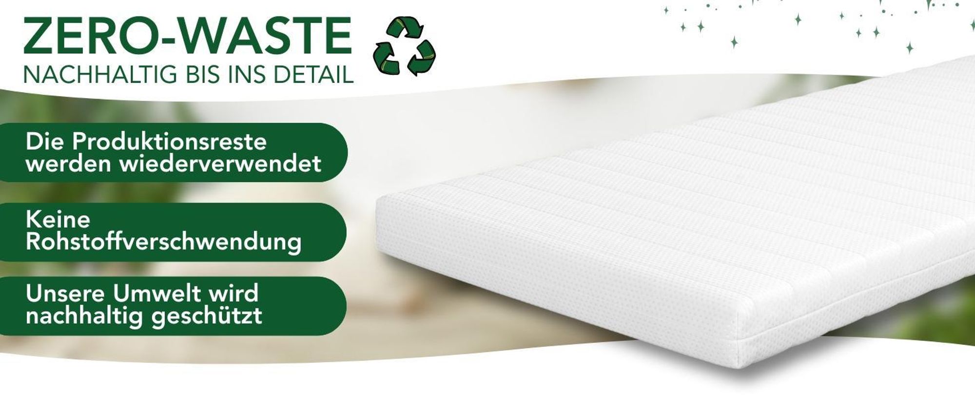 10cm Ergonomischer 7-Zonen Matratzentopper | H2&H3 | 140 x 200 cm | Matratzenauflage | DREAMSTAR Easy Flex