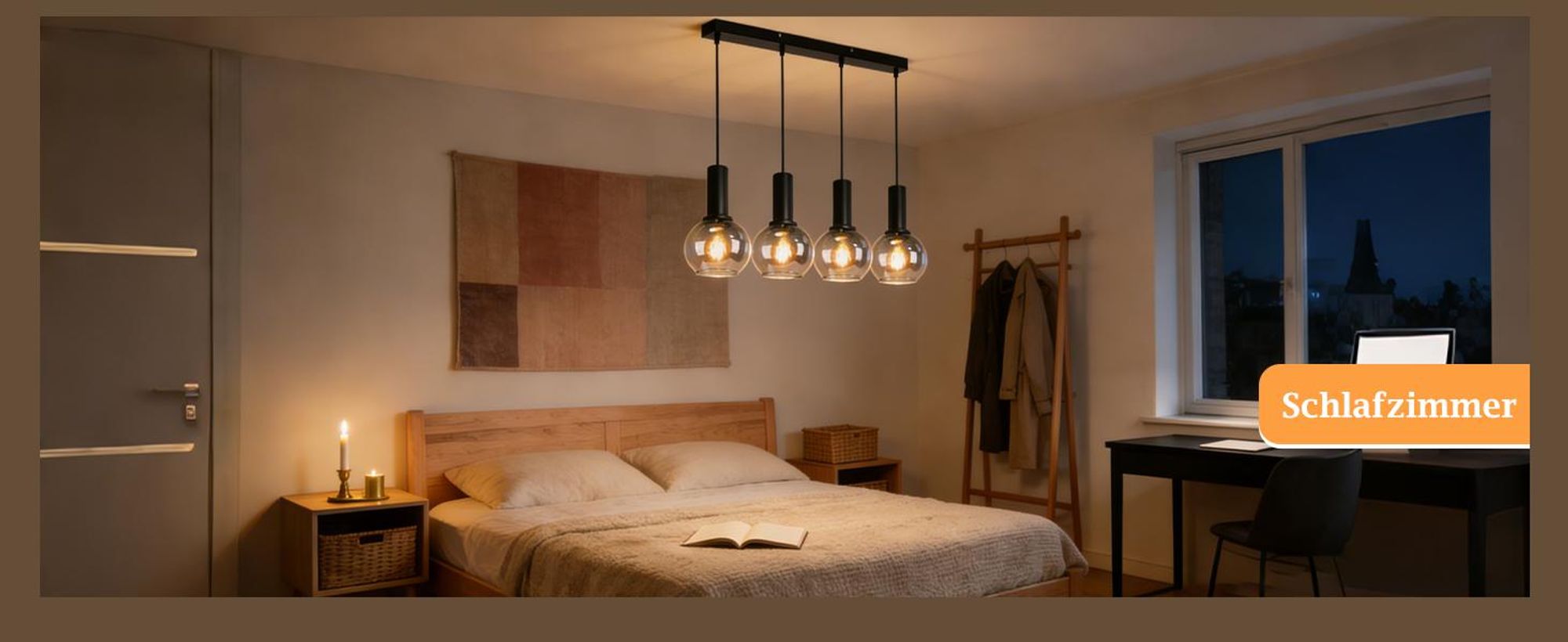ZMH Hängeleuchte Esstisch Hängelampe E27 4 Flammig Esszimmerlampe Höhenverstellbar Industrial Hängeleuchte Vintage für Schlafzimmer Büro Rauchgrau
