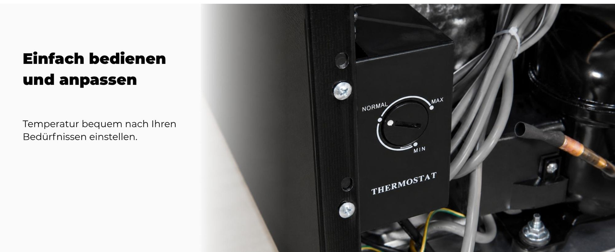 Exquisit Mini Gefrierschrank GB05-040E schwarz | Kompakt | Nutzinhalt: 33 L | Temperaturregelung