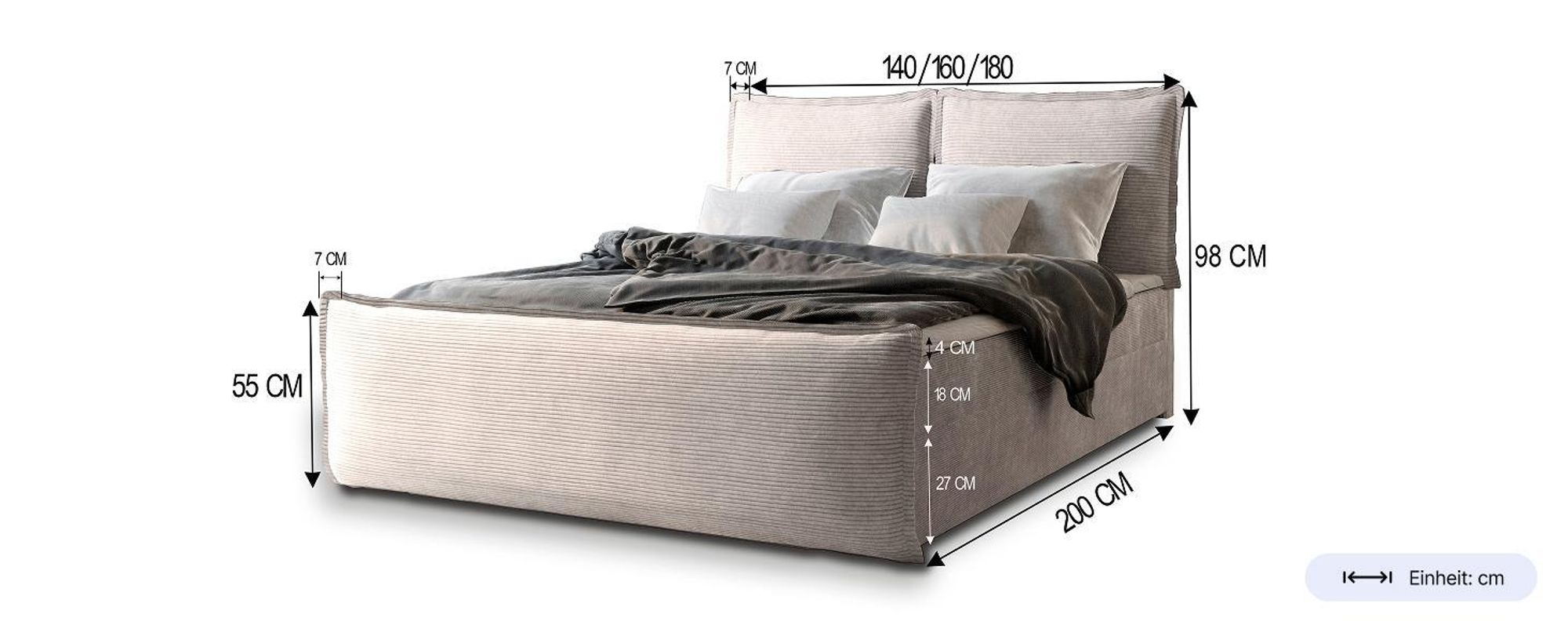 Präsentation: Wie ein Bett aufgebaut ist