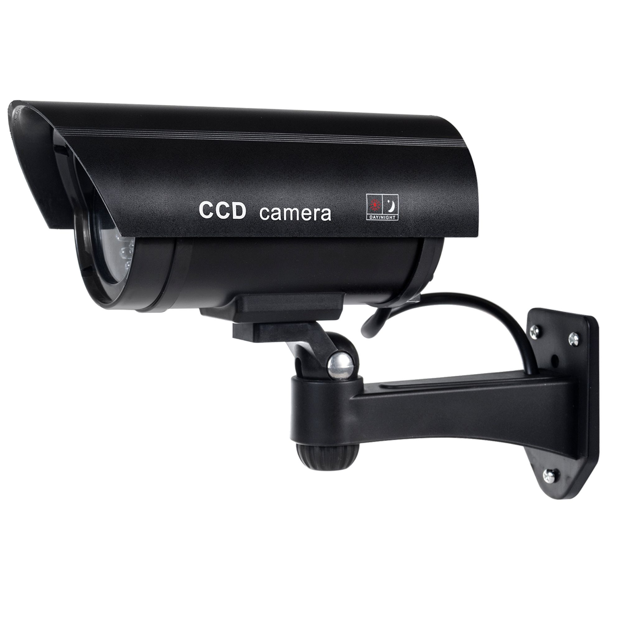 2x Kamera-Attrappe mit blinkender LED IR1100 B IR outdoor schwarz
