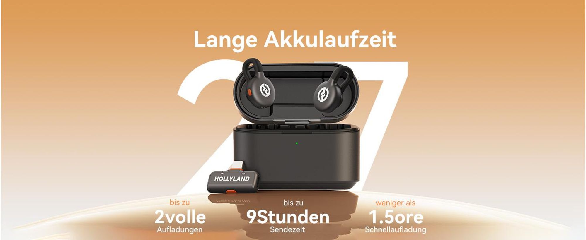 HOLLYLAND Lark M2S Mini Combo Set mit Ansteckmikrofonen