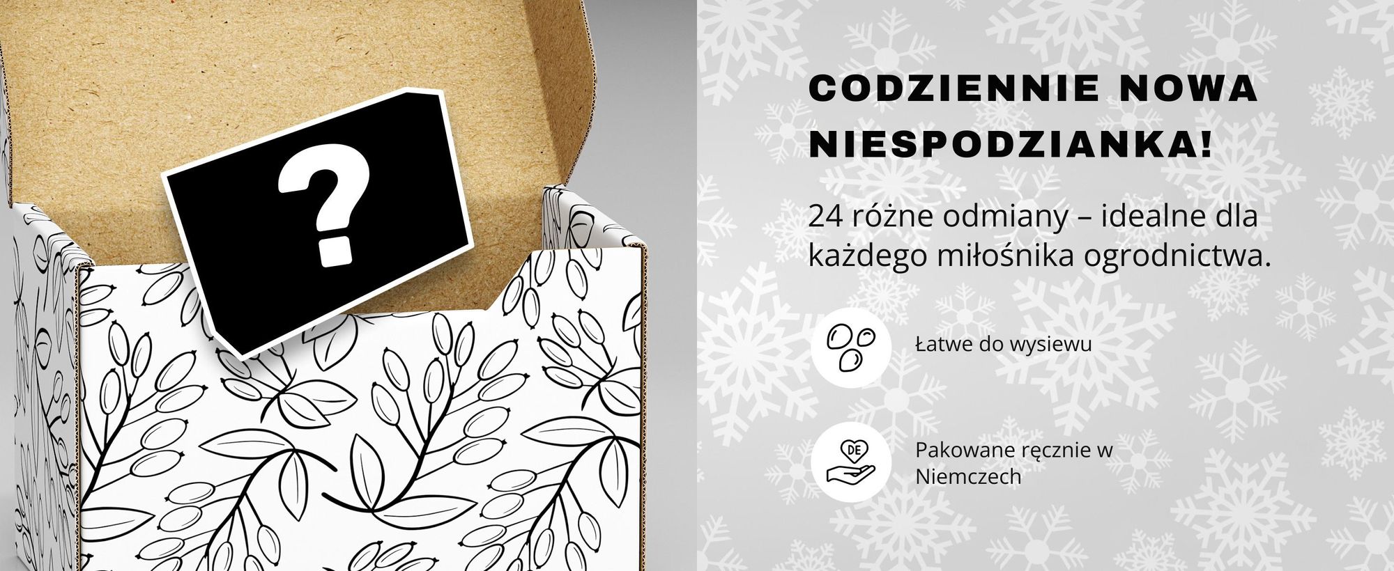 UMBRELLA® nasiona kalendarz adwentowy 2026, warzywa zioła owoce kwiaty