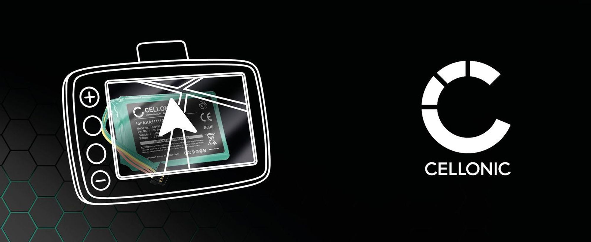 CELLONIC 1x Akku für Navigation Kompatibel mit TomTom Go 6000, Go 5100, Go 5000, VFAD - (1100mAh, 3.7V)