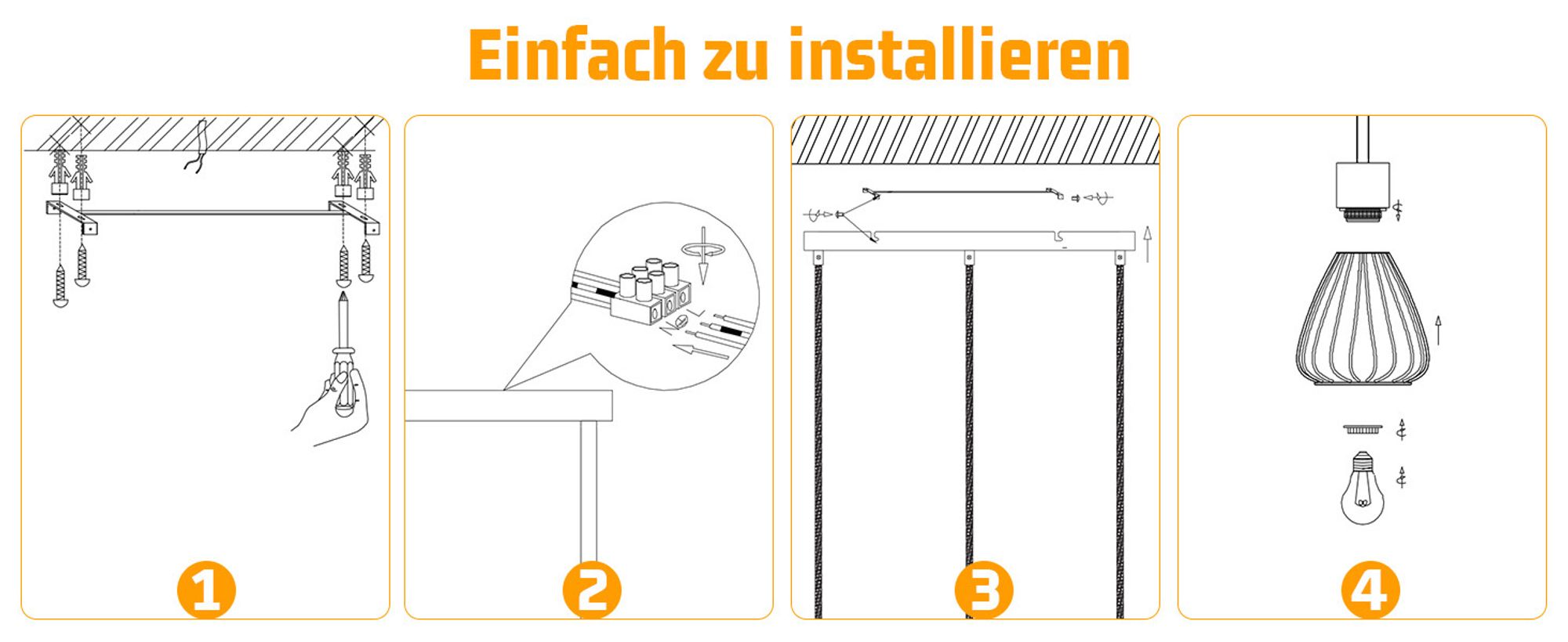 ZMH Hängelampe Vintage Pendelleuchte Esstisch Esstischlampe Schwarz Esszimmer 3 Flammig Hängeleuchte Metall Retro Hanfseil aus Holz Industrial E27 Pendellampe für Wohnzimmer ohne Leuchtmittel