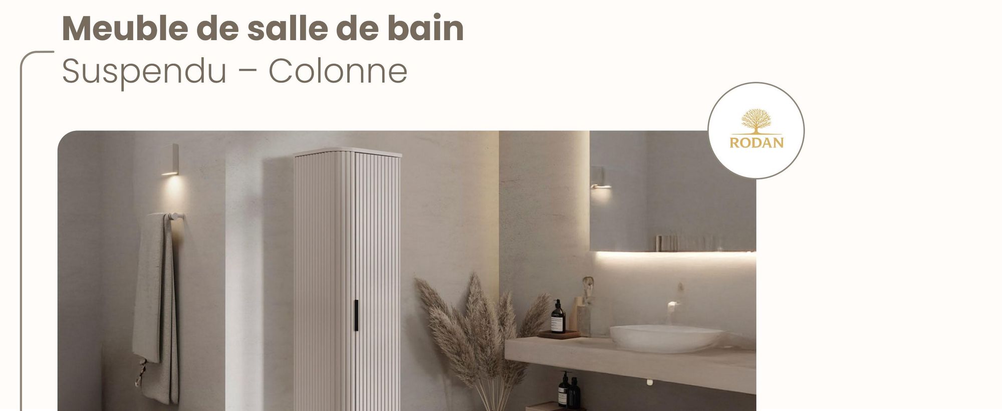 Armoire haute - 139 cm - Beige, Cachemire