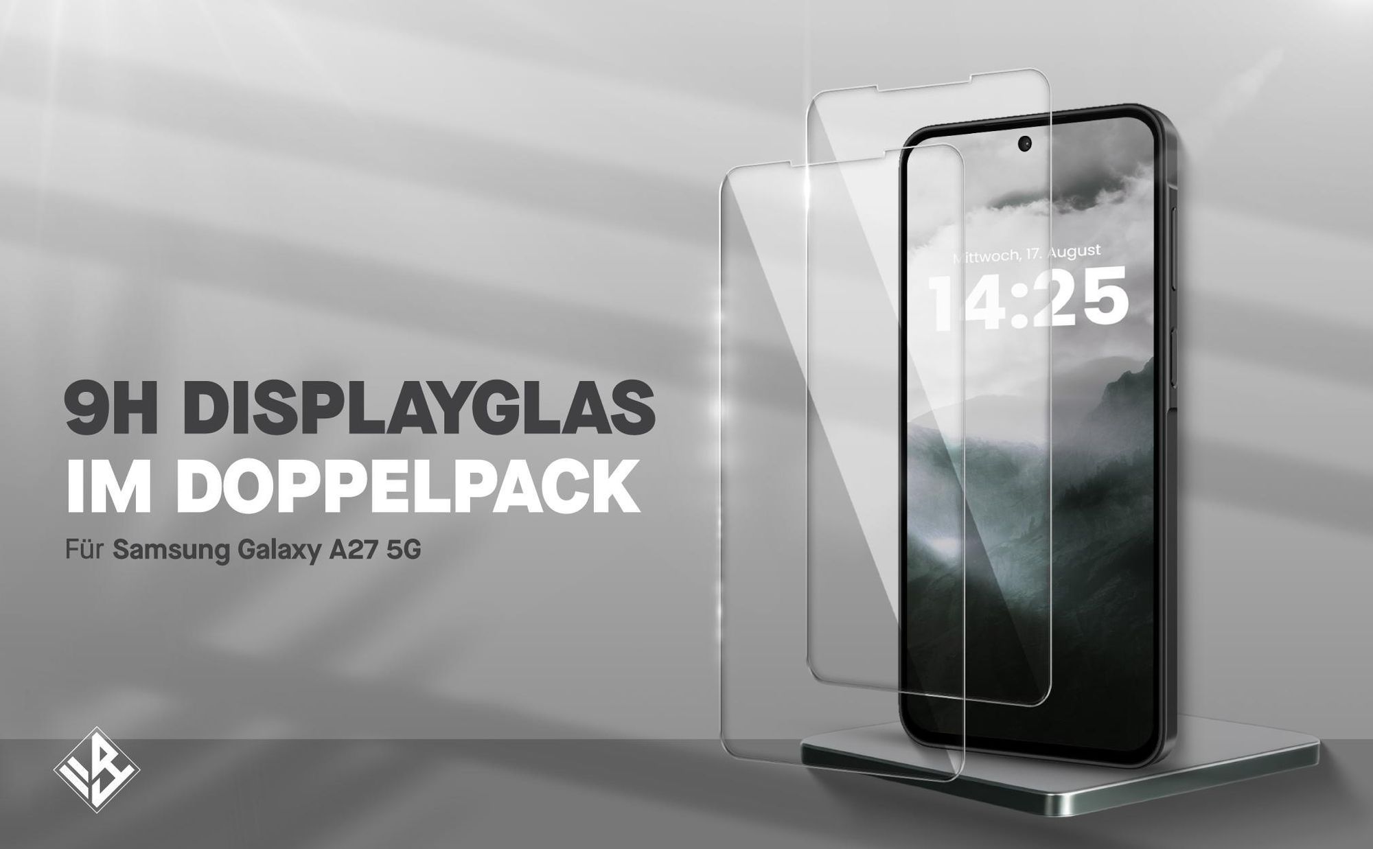 2er Set Displayglas für Samsung Galaxy A27 5G in 9H Härte