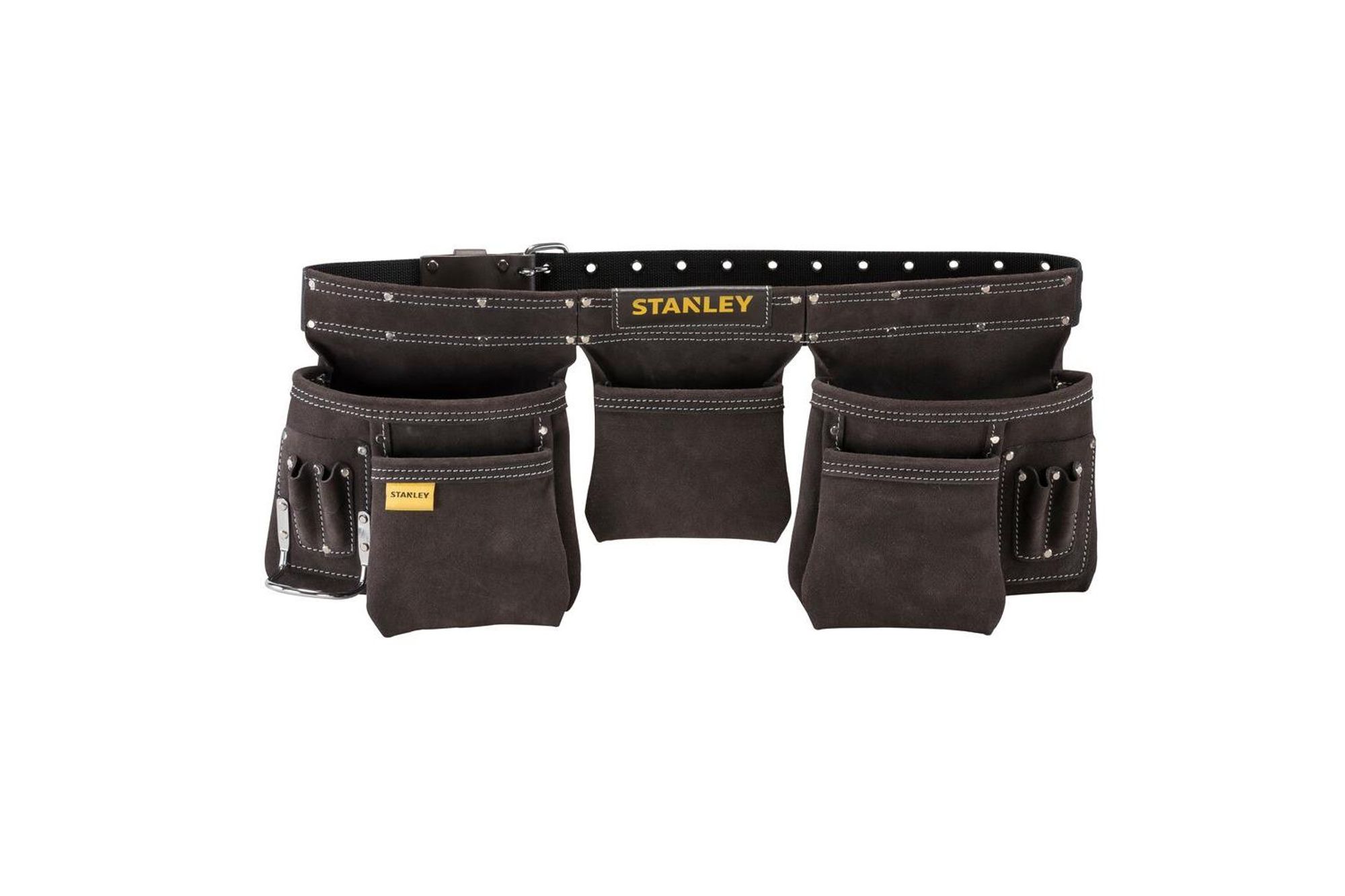 Stanley Leder Werkzeugschürze, Werkzeughüftgurt, Braun, Leder, 9 Taschen, Schnalle, 1 Stück(e)
