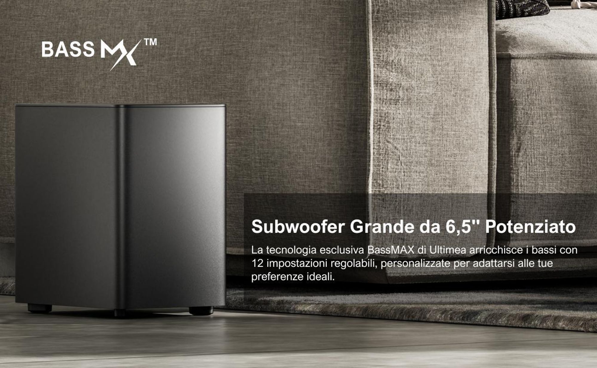 ULTIMEA 7.1 soundbar Dolby Atmos per TV, sistema surround home cinema, Poseidon D80 Boom