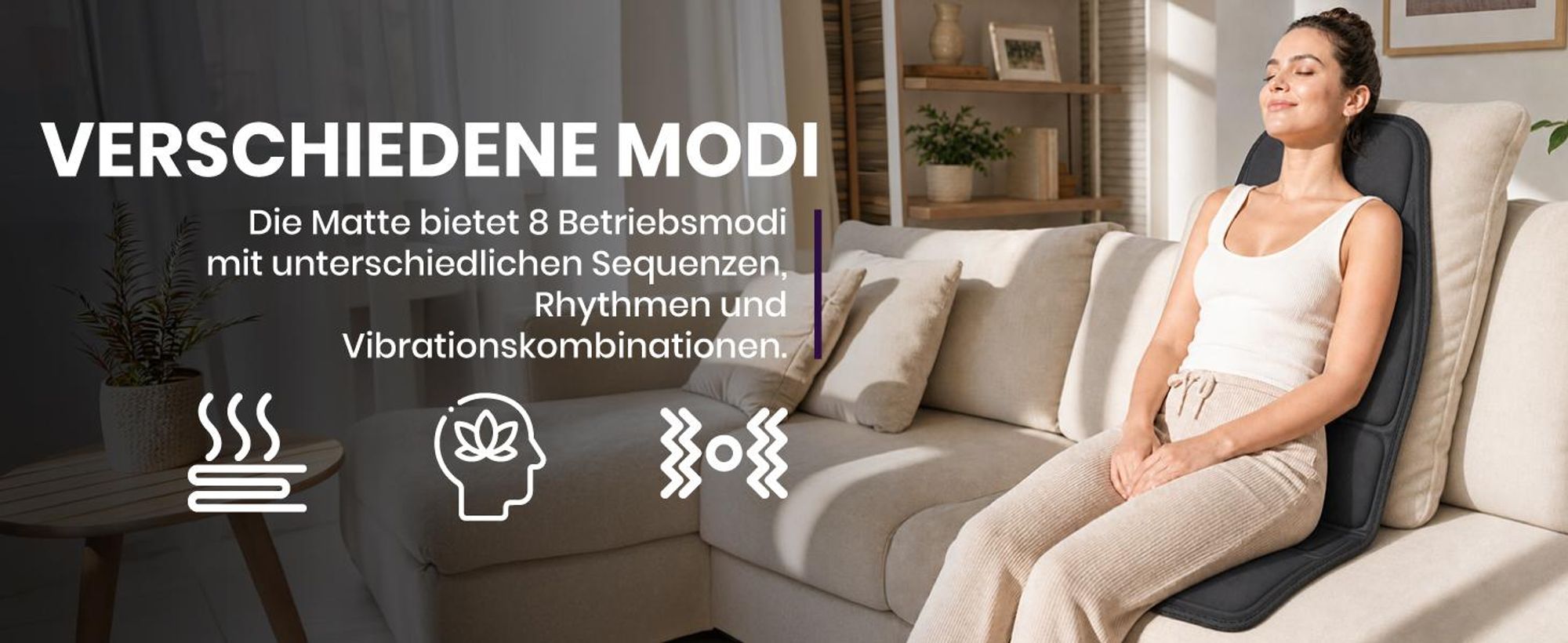 Massageauflage mit Fernbedienung Massagematte mit Fernbedienung