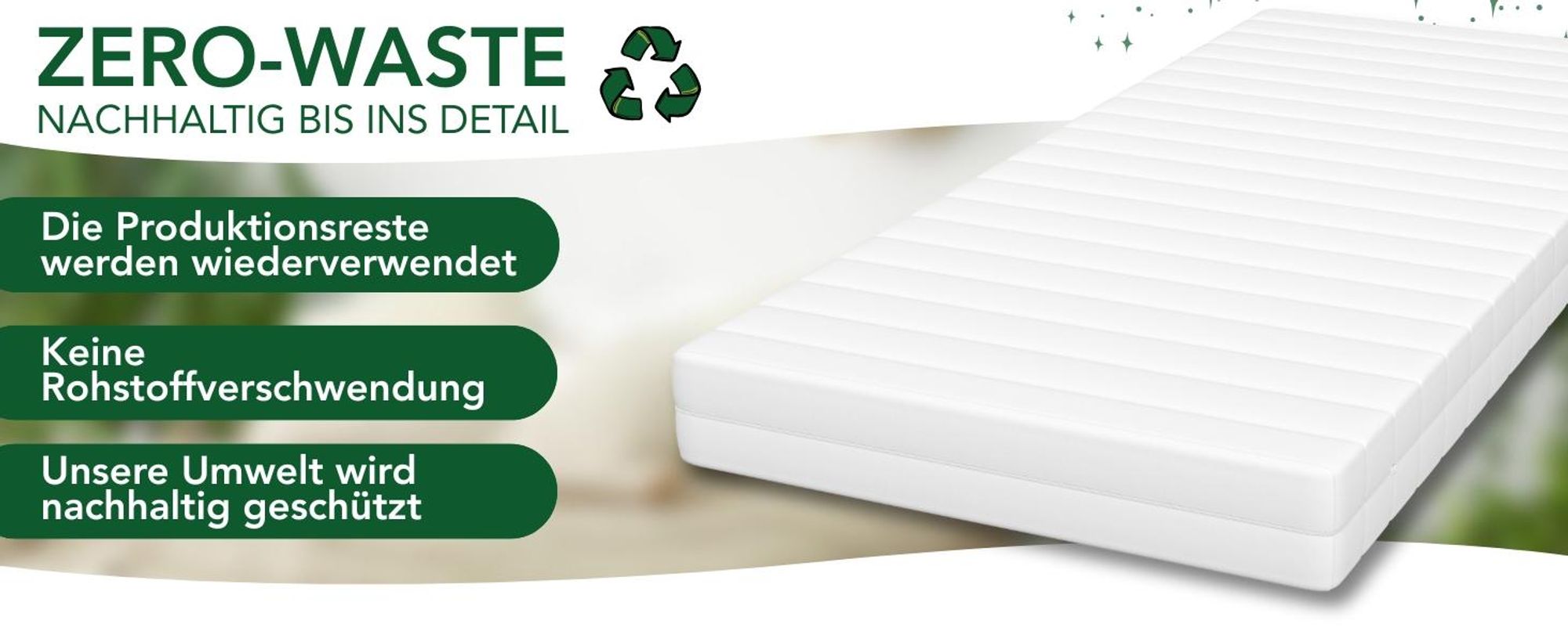 DREAMSTAR Simple Flex Duo matras met 7 zones, 80 x 200 cm