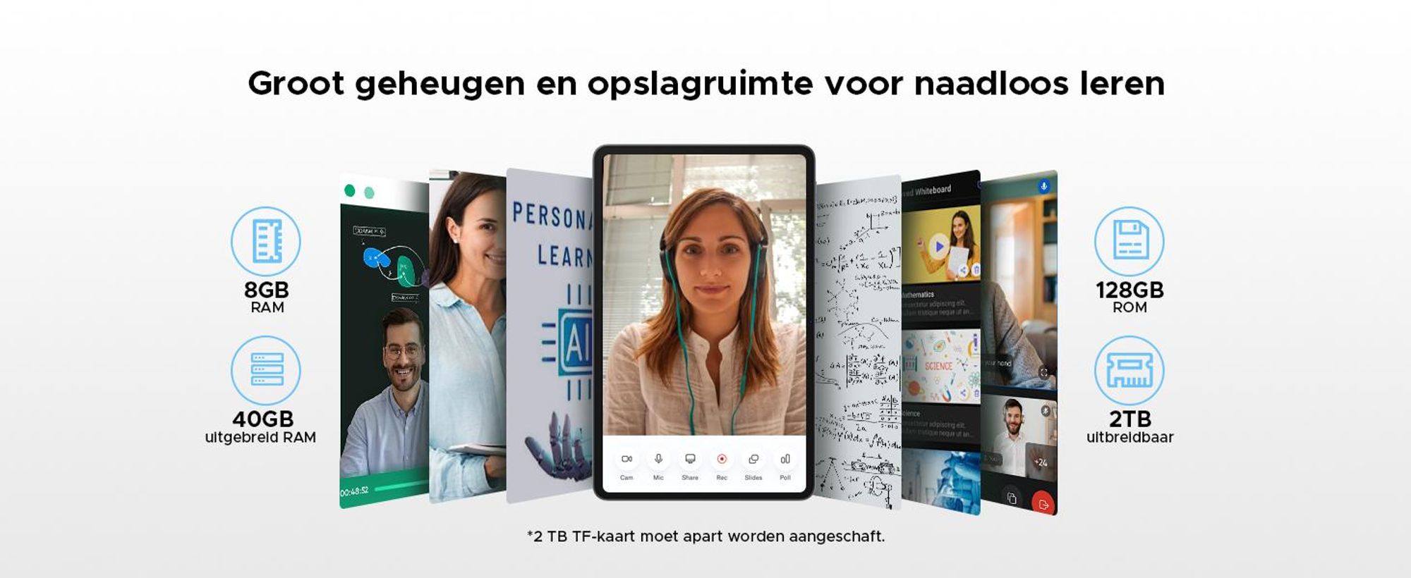 AORLYM P11 PRO, 48 (8+40) GB + 128 GB, tablet van 11 inch, Android 16, 8800 mAh, met toetsenbord/muis/stylus/hoesje, 5G WiFi, Gemini AI, 3,5 mm hoofdtelefoonpoort