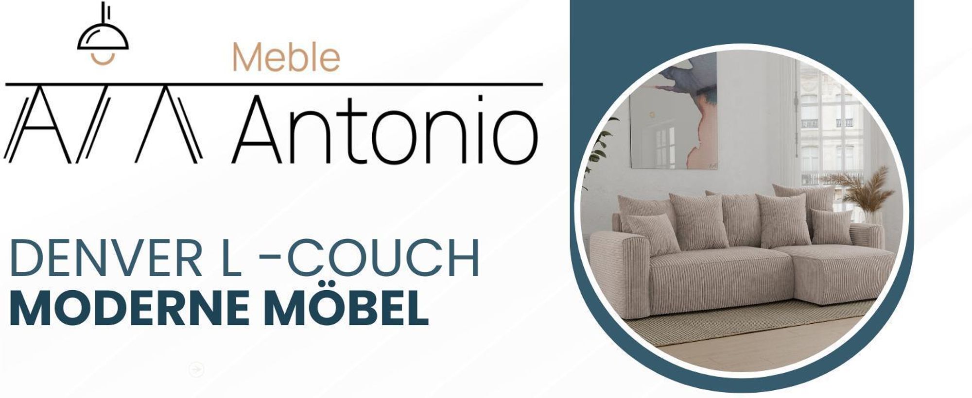 Ecksofa mit Schlaffunktion, ANTONIO DENVER - 238x142x73cm, Ottomane rechts/links, L-Form, Schlaffunktion & Bettkästen - Grün