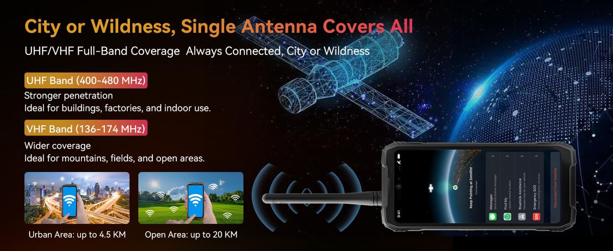 Walkie-Talkie-Smartphone XPLORE 1 von Blackview, Extrem robust (MIL-STD-810H), 20.000 mAh Powerbank-Funktion, 5G-Speed