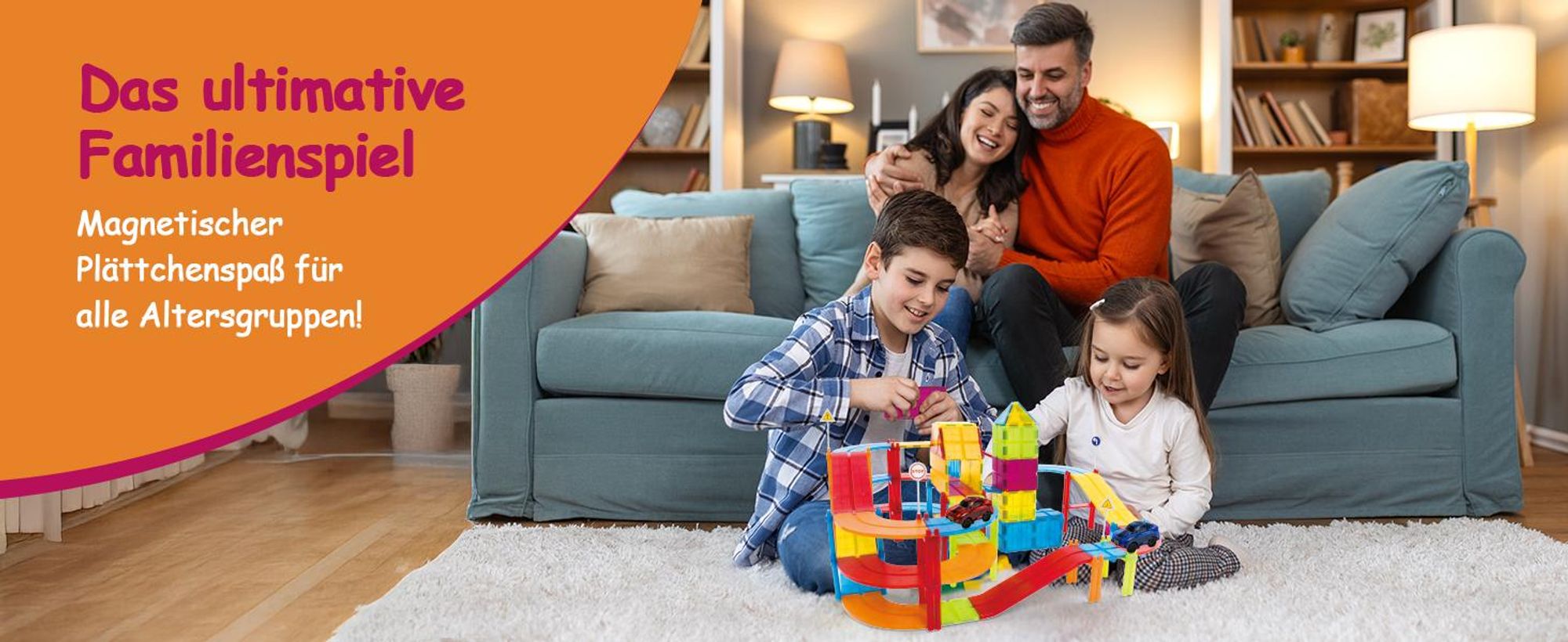 Olvy Magnetische Bausteine Montessori Spielzeug – 126 Magnet-Tiles für Kinder ab 3 Jahren – Konstruktionsspielzeug, Magnetset, Lernspielzeug.