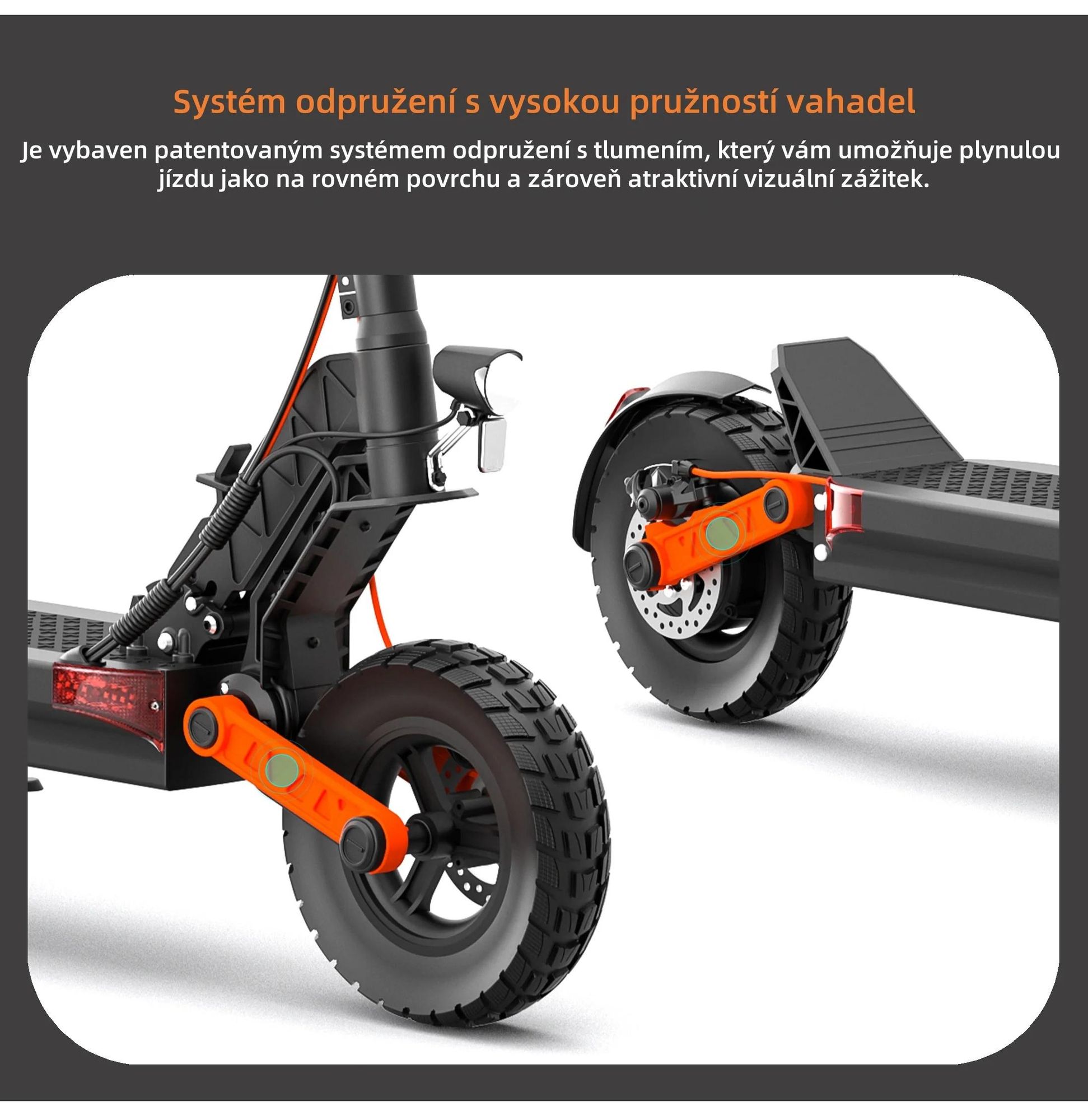 JOYOR S5-Z Skládací Elektrická koloběžka - 600W Motor 48V13AH Baterie 10 Palcové Pneumatiky Disk Brzdami S Funkcí Blinkru - Černá