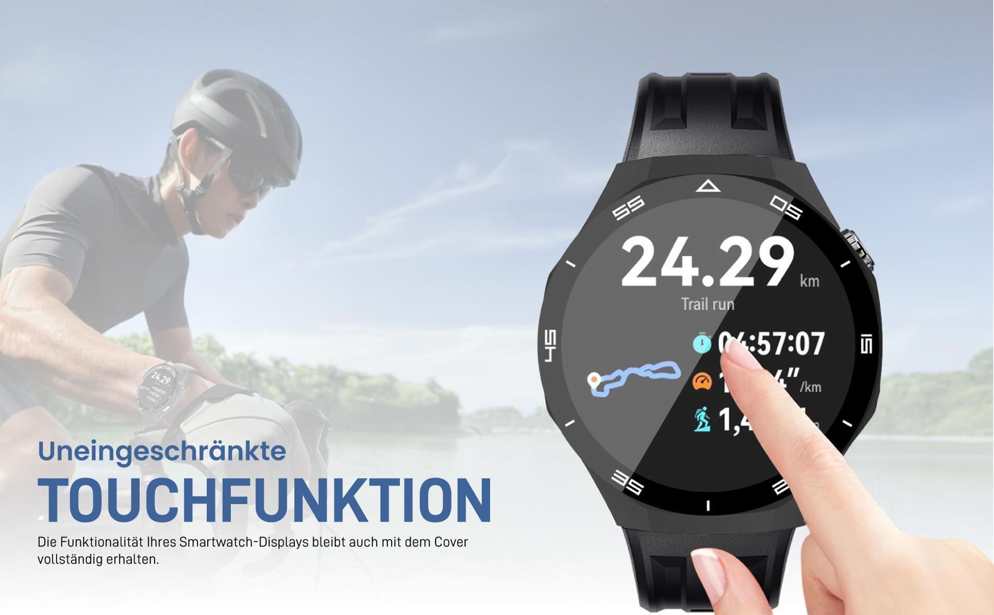 Transparent Watch Bumper für Huawei Watch GT6 Pro 46 mit Aufprallschutz